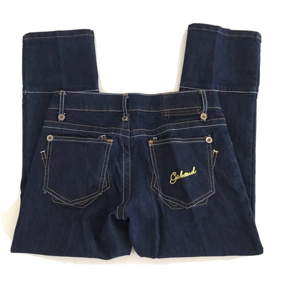 Marithe Francois Girbaud | Y2K Graphic Print Crop Womens Size 28 Blue Denim - Picture 4 of 13